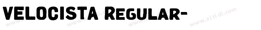 VELOCISTA Regular字体转换